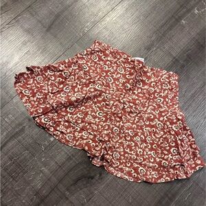 Pull&Bear Red Floral Women's Shorts